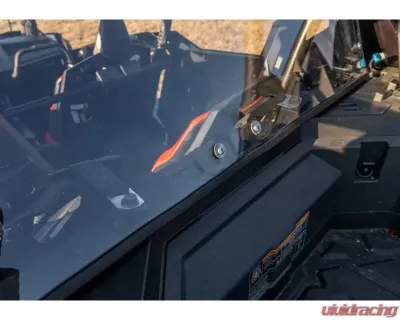 SuperATV Standard Polycarbonate Rear Windshield - Clear Polaris RZR Pro R 4-Door 2022+ - RWS-P-PROR4-75