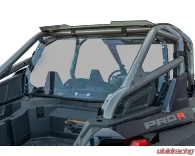 SuperATV Standard Polycarbonate Rear Windshield - Light Tint Polaris RZR Pro R 4-Door 2022+ - RWS-P-PROR4-76