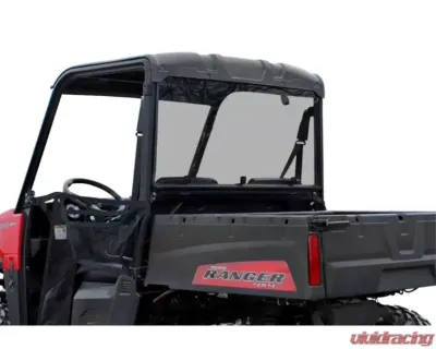 SuperATV  No Printed Light Tint Standard Polycarbonate Rear Windshield Polaris Ranger Midsize 2015+ - RWS-P-RANMID-76