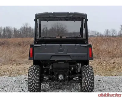 SuperATV  No Printed Light Tint Standard Polycarbonate Rear Windshield Polaris Ranger Midsize 2015+ - RWS-P-RANMID-76