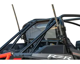 SuperATV Clear Standard Polycabonate Rear Windshield Polaris RZR XP Turbo S 2018-2021