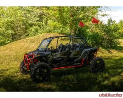 SuperATV Clear Standard Polycabonate Rear Windshield Polaris RZR XP Turbo S 2018-2021 - RWS-P-RZRXPTS-75