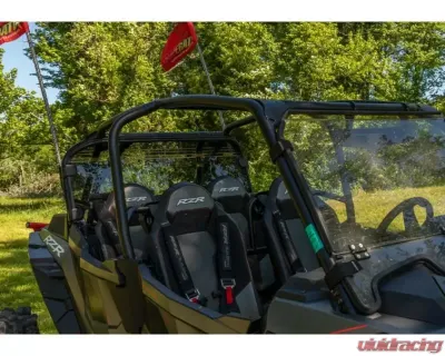 SuperATV Clear Standard Polycabonate Rear Windshield Polaris RZR XP Turbo S 2018-2021 - RWS-P-RZRXPTS-75