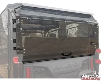 SuperATV Rear Windshield Honda Pioneer 1000 2016-2021 - RWS-H-PIO1K5-76