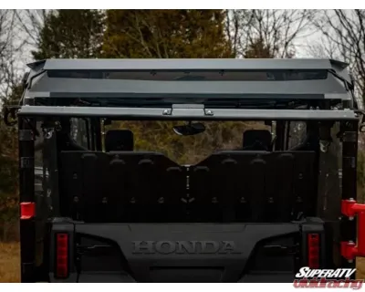 SuperATV Rear Windshield Honda Pioneer 1000 2016-2021 - RWS-H-PIO1K5-76