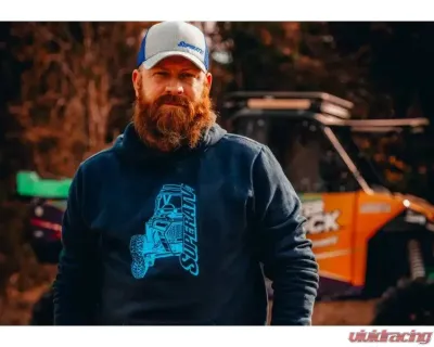 SuperATV Navy UTV Front End Hoodie 2XL - SWT-9-2XL