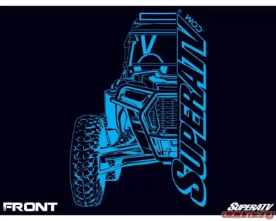 SuperATV Navy UTV Front End Hoodie 2XL - SWT-9-2XL