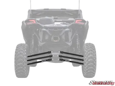 SuperATV 64" Boxed Radius Arms Black Can-Am Maverix X3 2017-2018 - RA-CA-X3-001-02