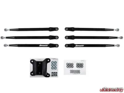 SuperATV 64" Boxed Radius Arms Black Can-Am Maverix X3 2017-2018 - RA-CA-X3-001-02