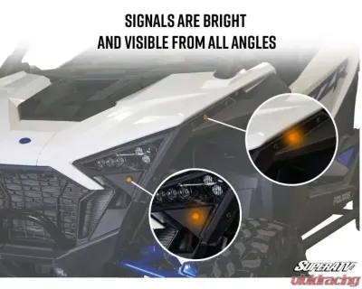 SuperATV Polaris Plug & Play Turn Signal Kit Polaris Rzr Pro XP 2020+ - TSK-P-PROXP-004