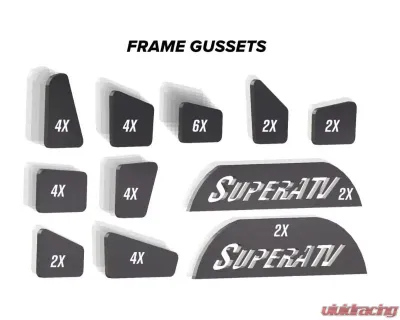 SuperATV Weld-in Gusset Kit Can-AM Defender 2016+ - WFG-CA-DEF