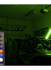 SuperATV 2 Foot RGB Led Whip Lights w/ 1.75 Inches Horizontal Brackets                                     - WL-2-001-006-H - Image 2