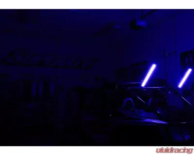 SuperATV 2 Foot RGB Led Whip Lights w/ 1.75 Inches Horizontal Brackets - WL-2-001-006-H