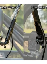 SuperATV 2 Foot RGB Led Whip Lights w/ 1.75 Inches Horizontal Brackets                                     - WL-2-001-006-H - Image 7