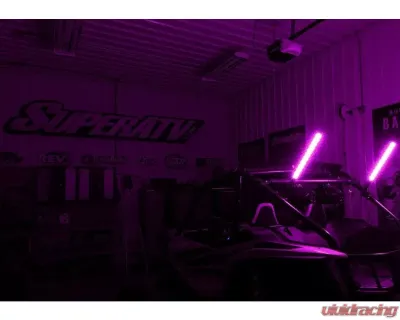 SuperATV 2 Foot RGB Led Whip Lights w/o Brackets - WL-2-001
