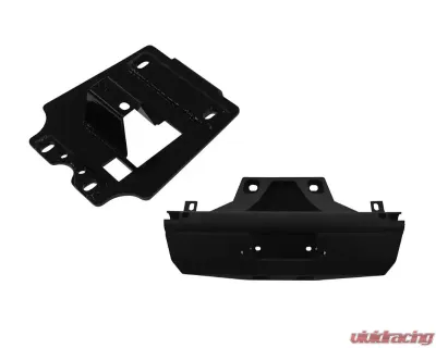 SuperATV 72 Inch Wide Winch Mounting Plate Kit w/ Frame Stiffener Can-Am Maverick X3 2017+ - WM-FS-CA-X3