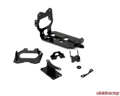 SuperATV 72 Inch Wide Winch Mounting Plate Kit w/ Frame Stiffener Can-Am Maverick X3 2017+ - WM-FS-CA-X3