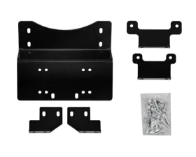 SuperATV Winch Mounting Plate w/o Winch Honda Pioneer 700 2014+