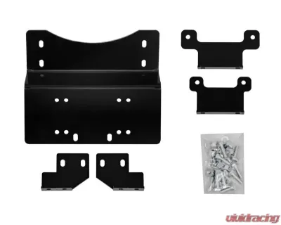 SuperATV Winch Mounting Plate w/o Winch Honda Pioneer 700 2014+ - WM-H-PIO-00