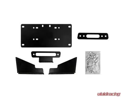 SuperATV Winch Mounting Plate w/o Winch Kawasaki Mule Pro 2015+ - WM-K-MFXT-00