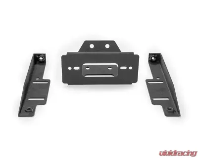 SuperATV 3500 Lb Winch Mounting Plate w/o Winch Polaris RZR 2008+ - WM-P-RZR-00