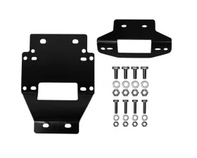 SuperATV 3500 Lb. Winch Mounting Plate w/o Winch Polaris RZR XP 900 2011-2014