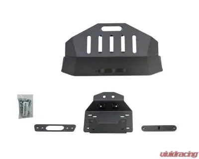 SuperATV Winch Mount for Stock Bumper w/o Winch Polaris RZR XP Turbo S 2018+ - WM-P-RZRXPTS-001-00