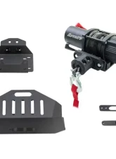 SuperATV Winch Mount for Stock Bumper w/ 3500 Lb. Winch Polaris RZR XP Turbo S 2018+                                     - WM-P-RZRXPTS-001-3500 - Image 3