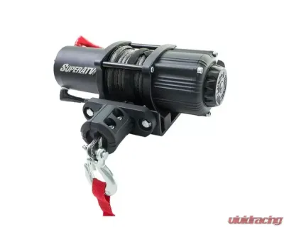 SuperATV Winch Mount for Stock Bumper w/ 3500 Lb. Winch Polaris RZR XP Turbo S 2018+ - WM-P-RZRXPTS-001-3500