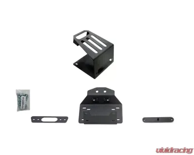 SuperATV Winch Mount for SuperATV Bumper w/o Winch Polaris RZR XP Turbo S 2018+ - WM-P-RZRXPTS-002-00