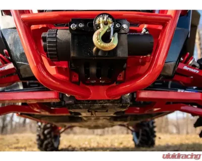 SuperATV Winch Mount for SuperATV Bumper w/o Winch Polaris RZR XP Turbo S 2018+ - WM-P-RZRXPTS-002-00