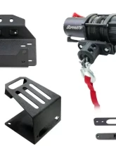 SuperATV Winch Mount for SuperATV Bumper w/ 3500 Lb. Winch Polaris RZR XP Turbo S 2018+                                     - WM-P-RZRXPTS-002-3500 - Image 3