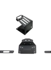 SuperATV Winch Mount for No Bumper w/ 4500 Lb. Winch Polaris RZR XP Turbo S 2018+                                     - WM-P-RZRXPTS-002-4500 - Image 3