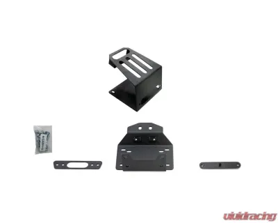 SuperATV Winch Mount for No Bumper w/ 4500 Lb. Winch Polaris RZR XP Turbo S 2018+ - WM-P-RZRXPTS-002-4500