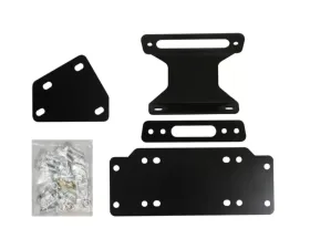 SuperATV Winch Mounting Plate w/o Winch Yamaha Viking 2014+