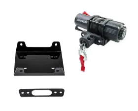 SuperATV Winch Mounting Plate w/o Winch Yamaha Wolverine X4