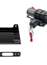 SuperATV Winch Mounting Plate w/o Winch Yamaha Wolverine X4                                     - WM-Y-WV-X4-00 - Image 2
