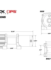 SuperATV 2500 LB. UTV | ATV Winch (With Wireless Remote & Synthetic Rope)                                     - WN-2500 - Image 12
