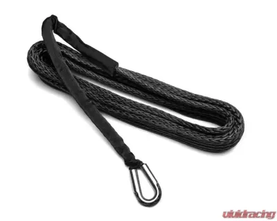 SuperATV Replacement Black Synthetic Winch Rope - 12000 LB. - WN-RP-12K