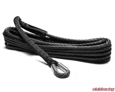 SuperATV Replacement Black Synthetic Winch Rope - 12000 LB. - WN-RP-12K