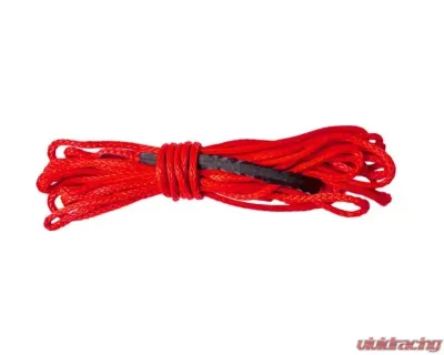 SuperATV Replacement Red Synthetic Winch Rope - 3500 LB. - WN-RP-3.5K-RED