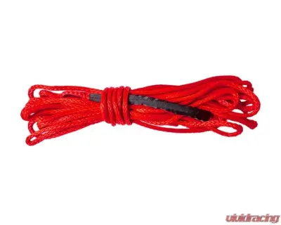 SuperATV Replacement Red Synthetic Winch Rope - 6000 LB. - WN-RP-6K-RED