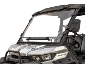 SuperATV Flip-Up Vent Panel Scratch Resistant Vented Full Windshield Can-Am Defender 2016+
