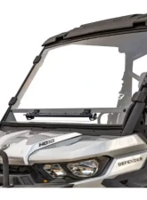 SuperATV Flip-Up Vent Panel Scratch Resistant Vented Full Windshield Can-Am Defender 2016+                                     - WS-CA-DEF-V-001-70 - Image 6