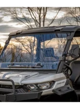 SuperATV Flip-Up Vent Panel Scratch Resistant Vented Full Windshield Can-Am Defender 2016+                                     - WS-CA-DEF-V-001-70 - Image 2