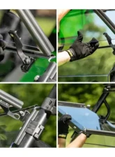 SuperATV 3-in-1 Windshield Polaris Ranger XP 1000 2018+                                     - WS-P-RAN1K-3N1-70 - Image 7