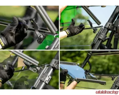 SuperATV 3-in-1 Windshield Polaris Ranger XP 1000 2018+ - WS-P-RAN1K-3N1-70