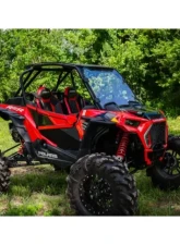 SuperATV No Print Scratch-Resistant Full Windshield Polaris RZR XP Turbo S 2018-2021                                     - WS-P-RZRXPTS-70 - Image 2