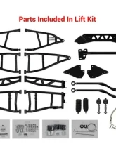 SuperATV 7-10" Red Lift Kit w/ X300 Axles & Remote Reservoir Shocks Polaris General 2019+                                     - LK-P-RZR900S-HC-SBJ-7-10-19-RR-R3-03 - Image 6