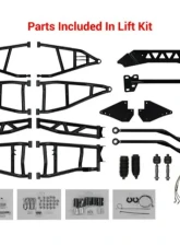 SuperATV 7-10" Red Lift Kit w/ Rhino 2.0 Axles & Piggyback Shocks Polaris General 2016-2018                                     - LK-P-RZR900S-HC-SBJ-7-10-PS-R2-03 - Image 4